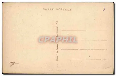Cultrassé "Paris" — bateau de guerre en mer — édition "La Cigogne" Rue Réaumur, Paris — Verso