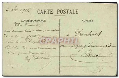 Cieśnia "Paris" — Cherbourg — kolekcja F.C. — Rewers