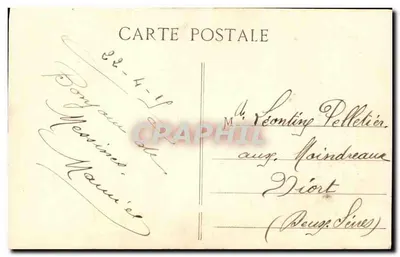Cuirasse Patrie — Guerra Naval 1914-15 — H Grimaud et Cie, Marsella — Reverso