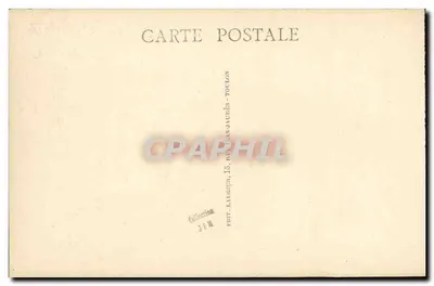 Marinha de Guerra "PATRIE" Cegonha com torres — Editor J.F.M. Toulon — Verso