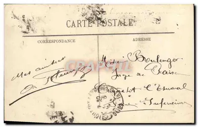 O Cuirassé "Patrie" em tempestade — (Por R. Dumont-Dapare, Pintor do Ministério da Marinha) — n°54 — Verso