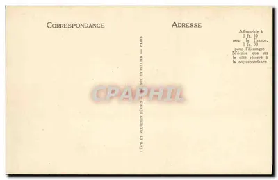 Provence — cuirassé da Marine de Guerre — editor Letellier, n°18 — Verso