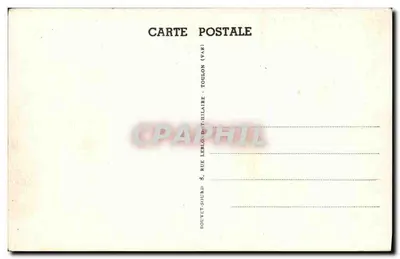 O encouraçado « PROVENCE » — Encouraçado de Escadra de 25.000 toneladas — Editor HOUVET-LEBLOND-TCHILAIRE, Toulon — Verso