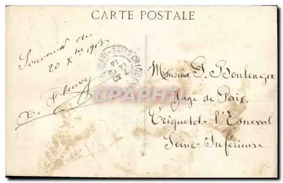 Cruiser Francês de Primeira Linha — Em alto mar — H. Grimaud e Cie, Rue Marchenod - Marselha — Verso