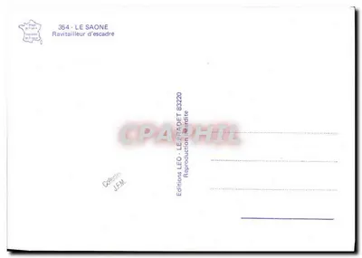 La Saone — Ravitailleur d'escadre — Éditions LEO, n° 83220 — Rewers