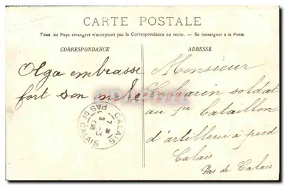 O Sfax — Cruiser de primeira classe com bateria levando Dreyfus para a península de Quiberon — A. Bougault, n°552 — Verso