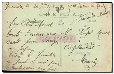 Granville — Le contre-torpilleur « Siroco » sortant de l'Ecluse — J. Iruel phot. — Achterkant