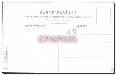Cruzeiro da escadra Suffren — ilustração marítima — K. F. Editeurs, Paris, Série 1050 — Verso