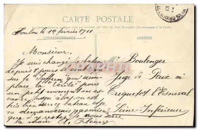 Il "Suffren" Cacciatorpediniere a Torri — A. Bougault, n°427 — Verso
