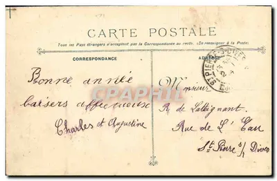 O Cuirassado de Escadra SUFFREN — Marinha Militar Francesa, 1917 — Coleção P. B. Cherbourg — Verso