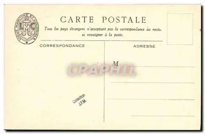 Cruzadores de 10.000 toneladas tipo Tourville — ilustração de Max Cremnitz — Ligue Maritime et Coloniale — Verso