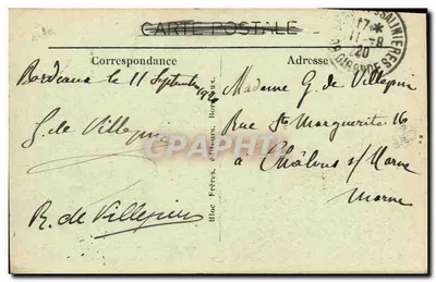 Bordeaux — Statek krzyżowniczy "Vérité" po wystrzeleniu — BR-424 — Rewers