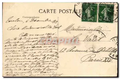 Torpedobootjager "Vérité" — Marine Nationale — 14.868 ton — Aan de Dames van Frankrijk — Achterkant