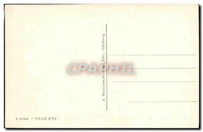 O Aviso "VILLE D'YS" — A. Becqueuain-Roupin, Cherbourgt — Verso