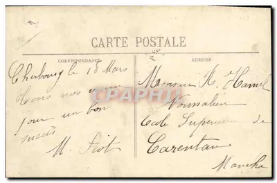 O Cuirassado "Voltaire" a toda velocidade — Coleção F. C., Cherbourg — Verso
