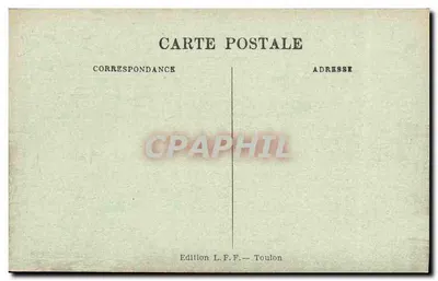 Artillería del VOLTAIRE — Marina Francesa — Edición L.F.F. Toulon — Reverso