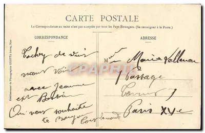 El "Gaulois", acorazado de escuadra — Colección Artística n°3204 — Edición Gilettà, Niza — Reverso
