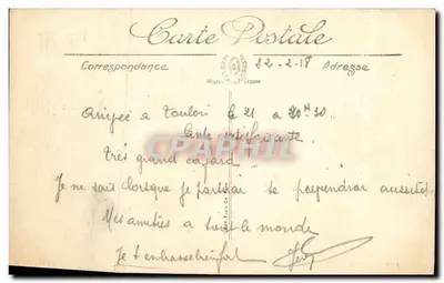 Marinha de Guerra — "Argonaute", submarino — LL. — N° 130 — Verso