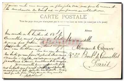 O "Grondin", submarino a toda velocidade — A. Bougault, n° 418 — Verso