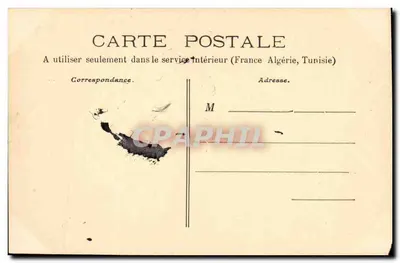 Submarino "Gymnote" — Marinha Militar Francesa — Coleção A. Couttier. — Verso