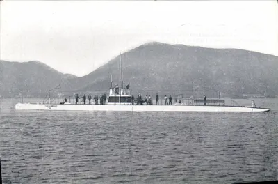 Onderzeeboot 'Monturiol' — Patriotische propaganda — Uitgever E. Agacino, Barcelona