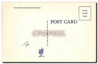 U.S.S. Submarino Nautilus — ilustração — Herz Post Cards, San Diego, Calif. n° 849N — Verso