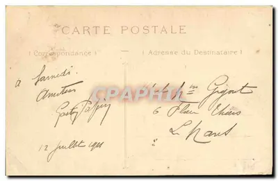 Marine du Guerre — Le sous-marin "Le Papin" — éditeur non visible — Verso