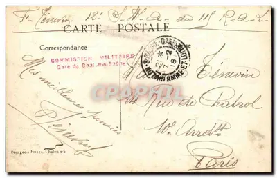 Estaleiros Schneider e Cie — O Submersível S.C. 1 em Chalon-sur-Saône — Verso
