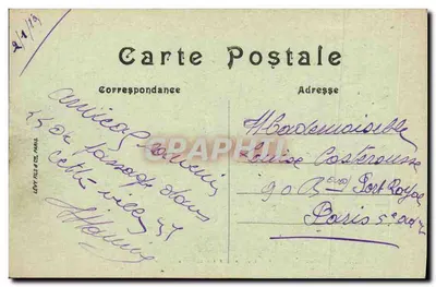 Calais — Os Submarinos « Vendôme » e « Germinal » e Contratorpedeiro « La Lance » no Estaleiro Carnot — LL — Verso