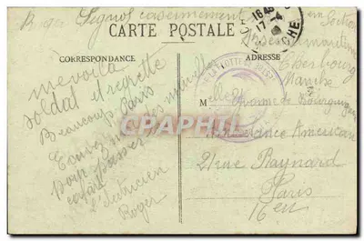 O "Borda", navio-escola antigo — Coleção F. C., Cherbourg — Verso