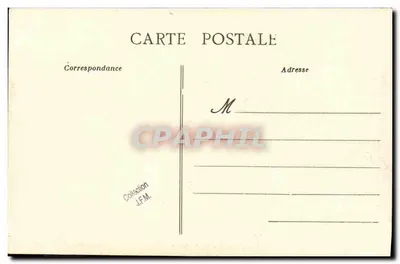 Brest - Bretania — statek wypadowy na przystani — Artaud-Nozais, Nantes — Rewers