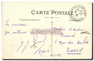 Lorient — O "Calodérien" — Artaud e Nozaïs, Nantes — Verso
