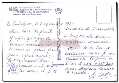 Goélettes da Marinha Nacional — A Estrela e a Belle Poule — Éditions JOS — Verso