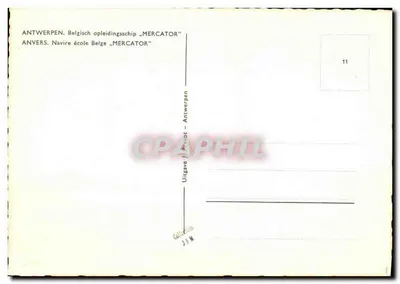 Antwerpen — BelgijSKI statkowiec szkolny « Mercator » — Wydawnictwo JFM — Rewers