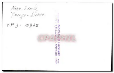 Navio. Escola Youso-Sleave — Navio a vela — Photo-Sport Baude laire, Marselha — Verso