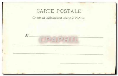Parte traseira do navio de guerra e a esquadra em linha — Toulon-sur-Mer, editor A. Bougault — Verso