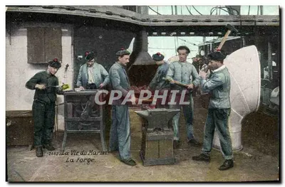 La Forge — La Vie du Marin — série 2687, éditée par La Vie du Marin