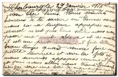 Wojna 1914 — Zespół działu angielskiego 6 cali wspierającego obronę brzegów Yser — G. Mathière, Wydawca, 34, R. de Charonne, Paryż — Rewers