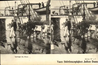 Lavage du Pont — Vues Stéréoscopiques Julien Damo, Série N° 13