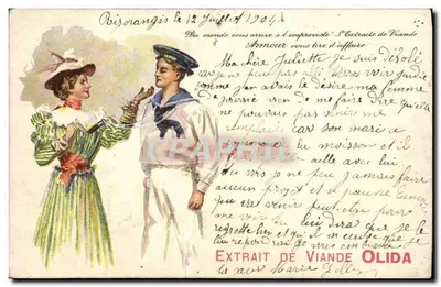 Sailor and Woman — 'Extrait de Viande Olida' — Armour & Compagnie, Chicago