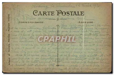 Manœuvre de pompes — La Marine Française — éditeur Artaud et Nozaïs, Nantes, n°3 — Achterkant