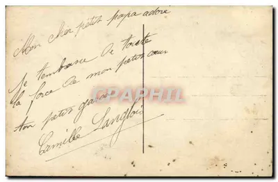 Bambino e cane — studio fotografico DIX — n° 439 — Verso