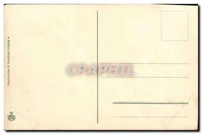 Trois enfants cueillant des pavots — scène de jardin — dessiné par Harry McIlhorm — Verso