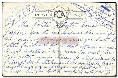 Dois crianças e um cachorro — Chez toi,..ou chez moi ? — Fox Card — Verso
