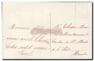 Mały chłopiec w mundurze marynarki — Saint-Chérod — wydawca ARS PARIS 181 — Rewers