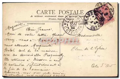 Żołnierz w mundurze letnim — Beaune — M.J.S. — Rewers