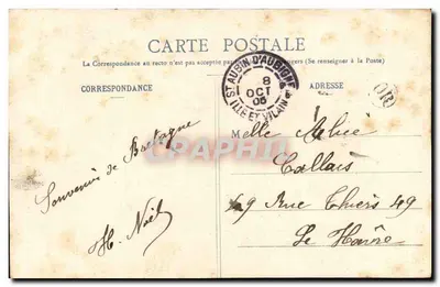 Twee jonge meisjes — Tendres Epanchements — Collectie H. Laurent, Port-Louis, n° 906 — Achterkant