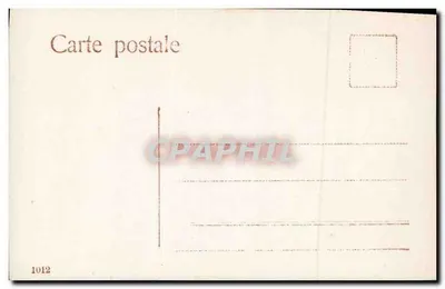 Młoda kobieta w niebieskiej sukni — Messager de Bonheur — wydawca RAS — Rewers