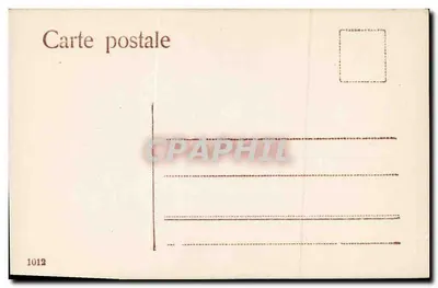 Menina jovem com vestido rosa — pássaro carregando uma carta — editor FAS — Verso