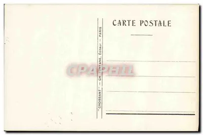 Engel op halve maan — sterrennachtscène — uitgever 'CROISSANT' - CH FONTANE, Parijs — Achterkant